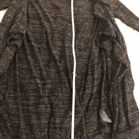 Zara Long Flowy Open Front Cardigan - Picture 9 of 10